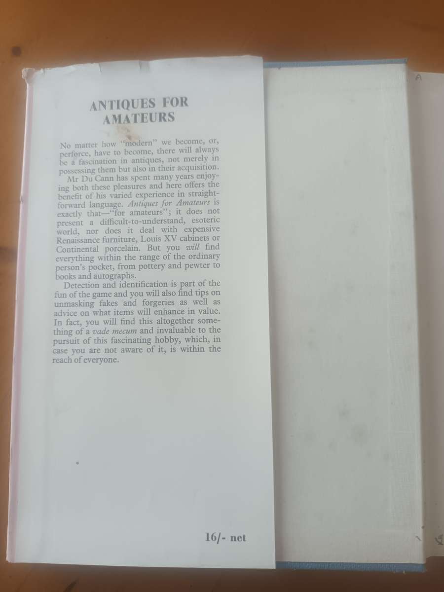 Antiques For Amateurs Charles Garfield Lott Du Cann 1962