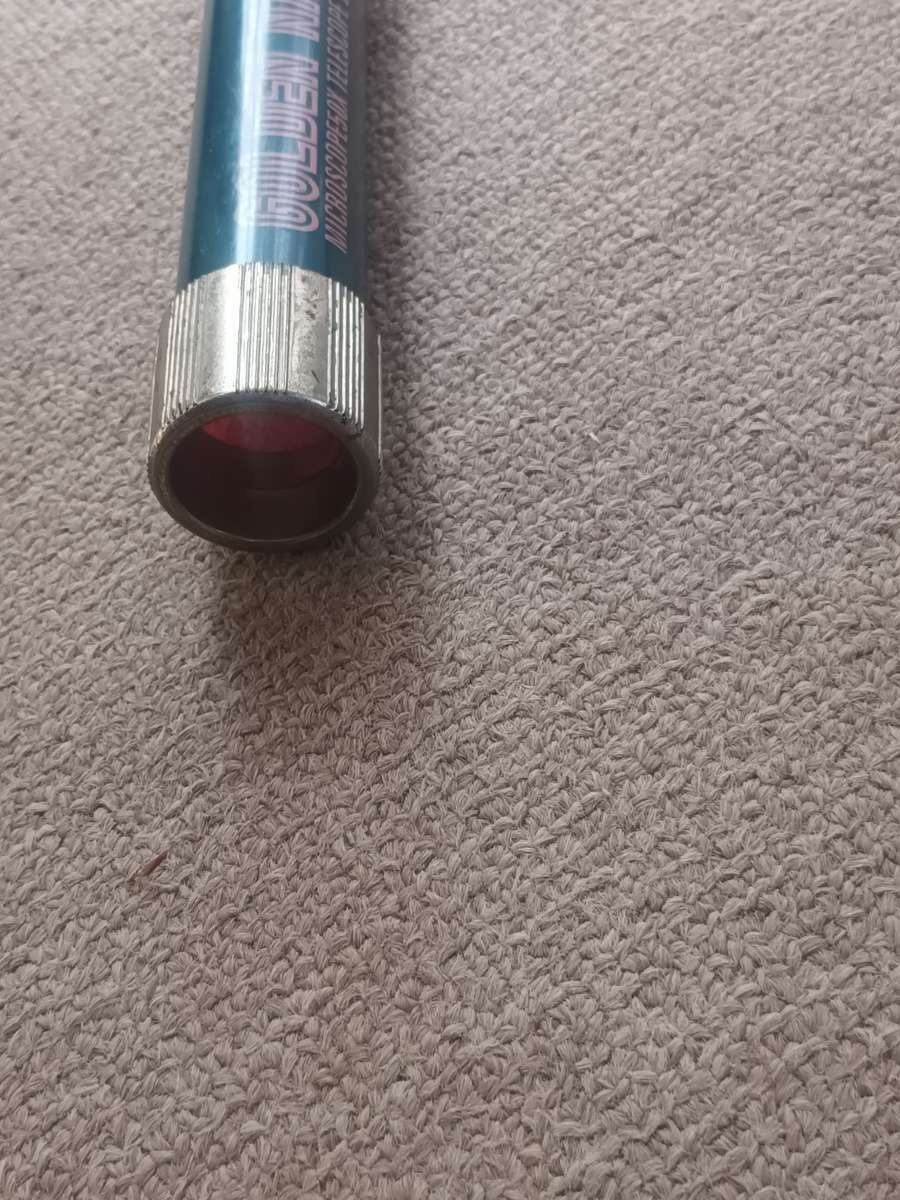 VINTAGE RARE GOLDEN NASA DMZ MICROSCOPE 50X TELESCOPE 20X30 IN PLASTIC MATERIAL