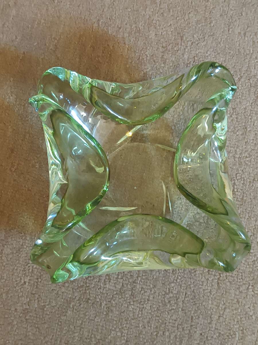 VINTAGE Murano Glass Bowl Hand Blown Ashtray