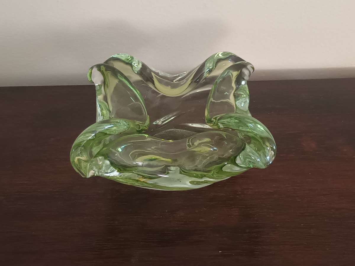 VINTAGE Murano Glass Bowl Hand Blown Ashtray