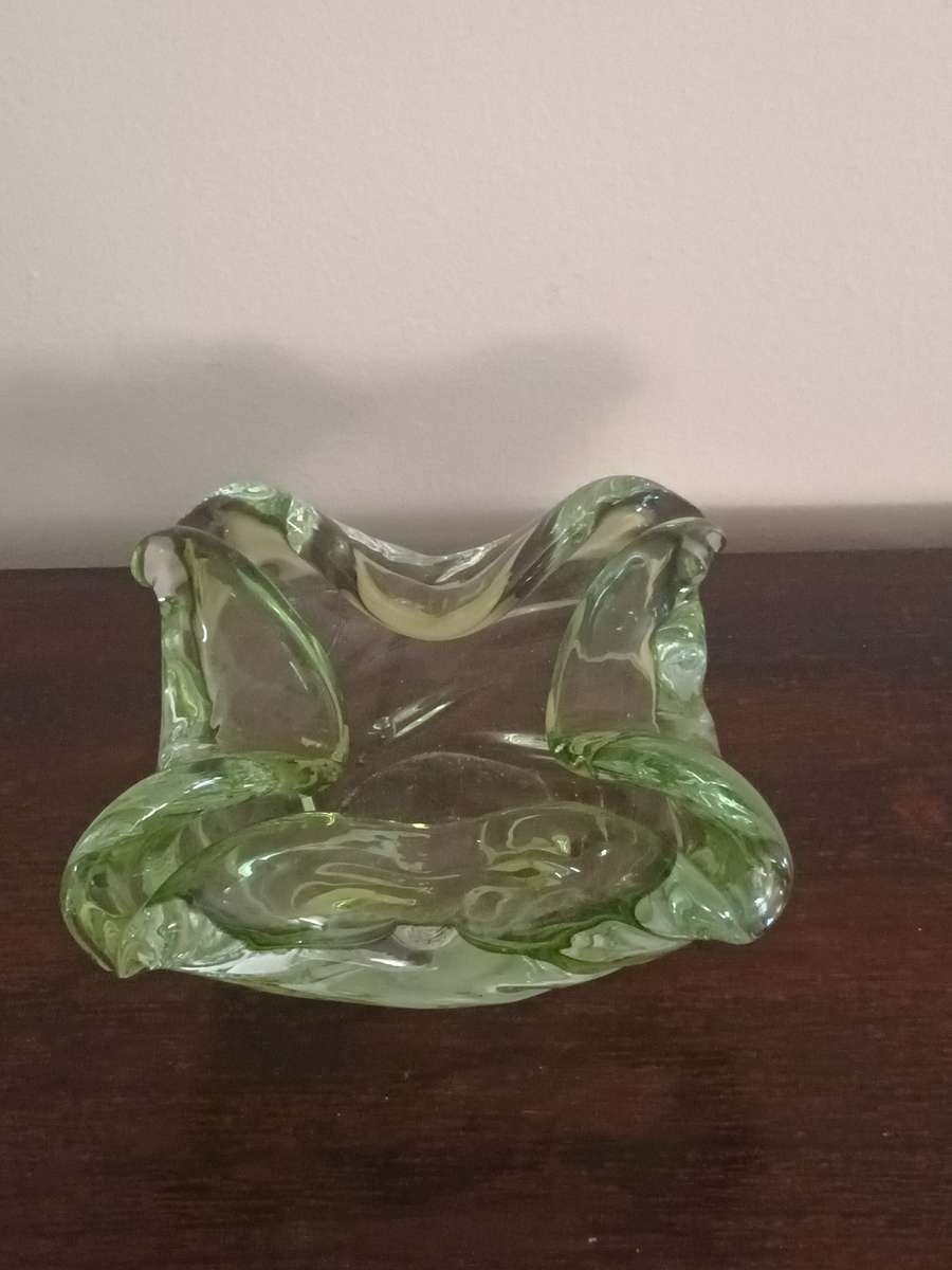VINTAGE Murano Glass Bowl Hand Blown Ashtray