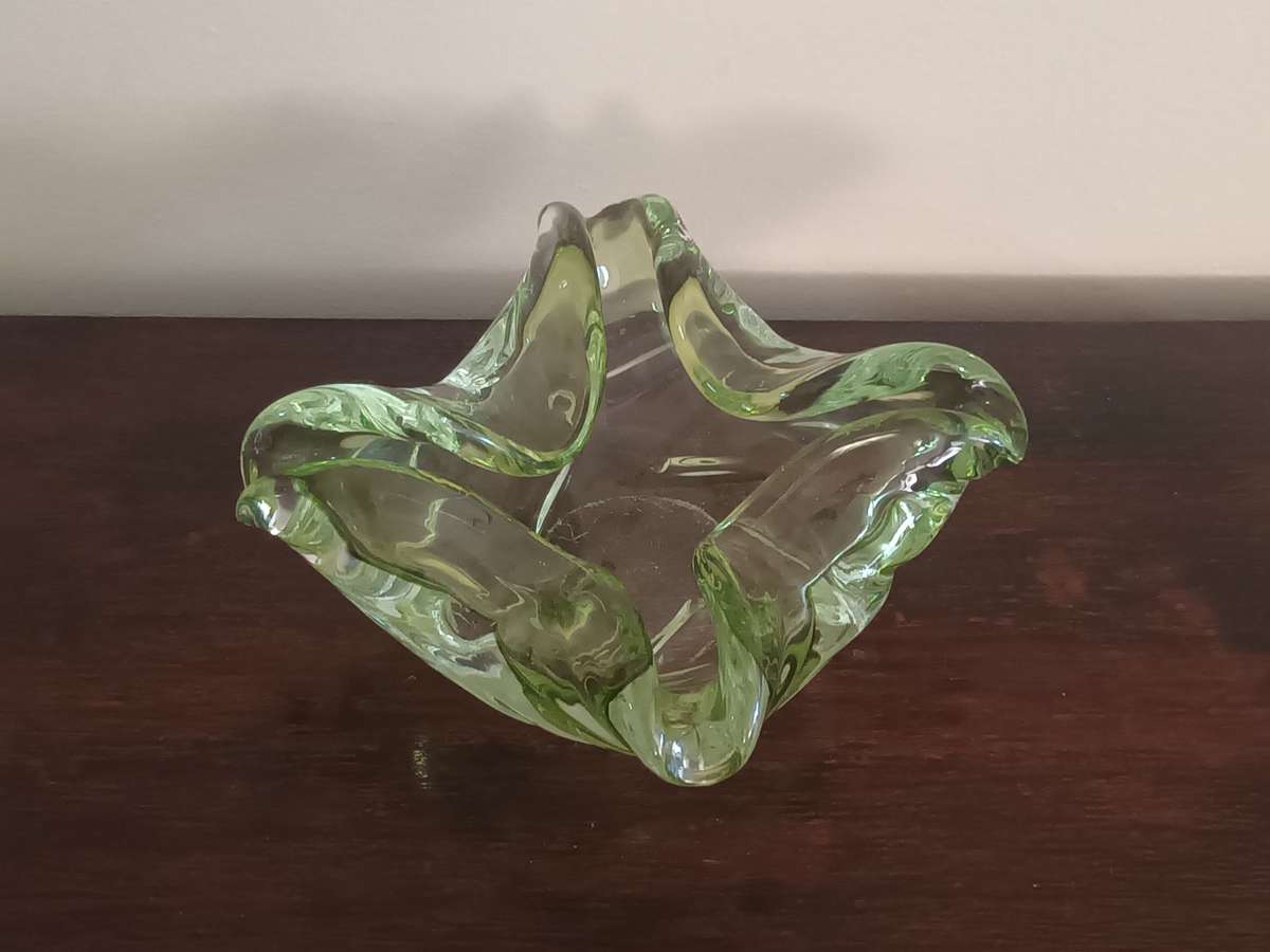 VINTAGE Murano Glass Bowl Hand Blown Ashtray