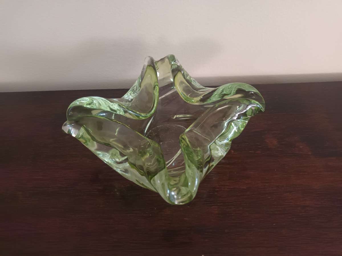 VINTAGE Murano Glass Bowl Hand Blown Ashtray