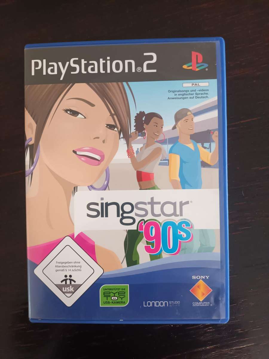 SINGSTAR 90S PLAYSTATION 2 PS2 RARE PS 2 KARAOKE
