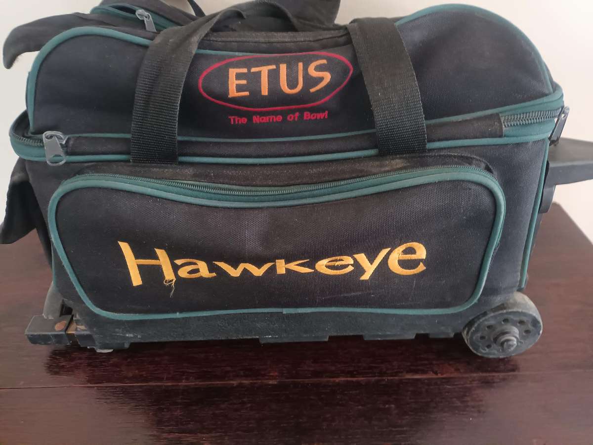 Eutus Hawkeye 2 Ball Roller Bowling Travelers Bag With Wheels
