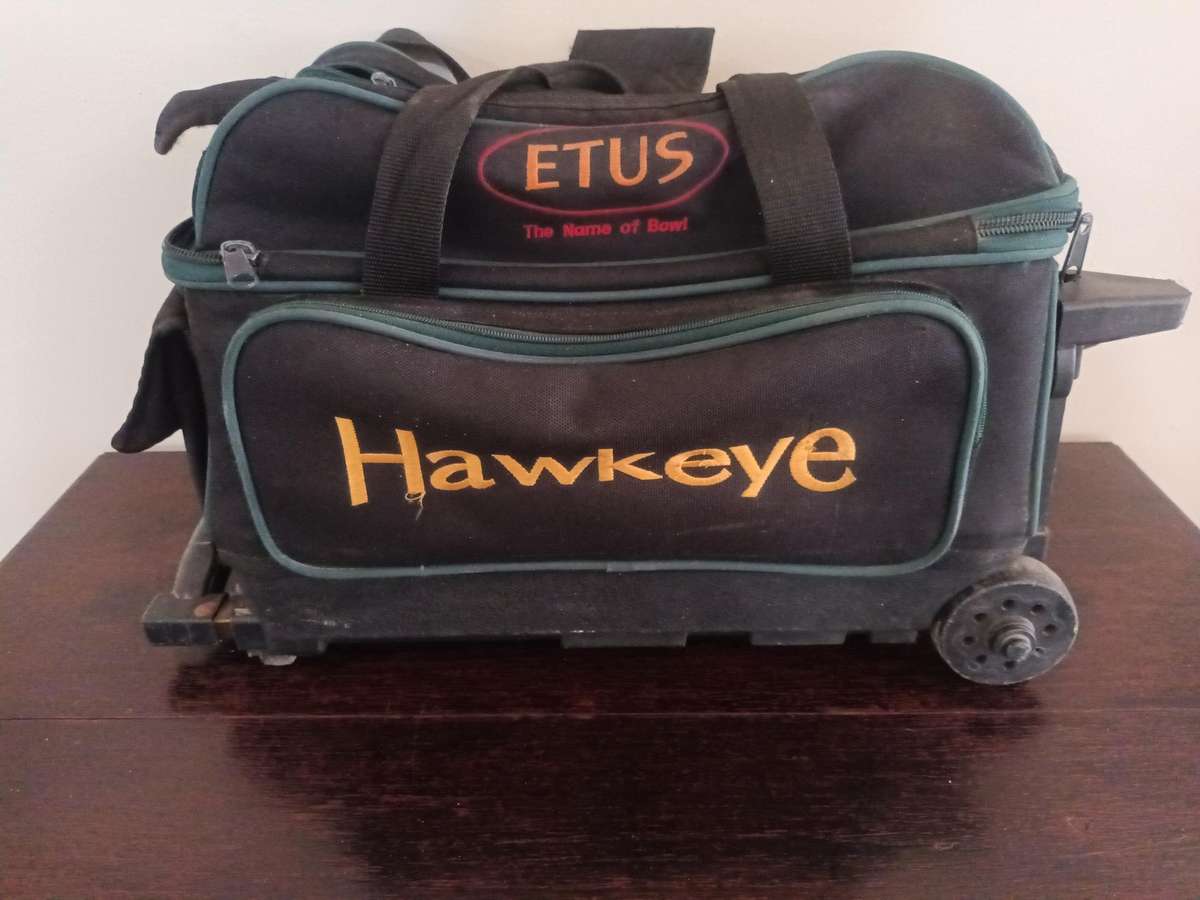 Eutus Hawkeye 2 Ball Roller Bowling Travelers Bag With Wheels