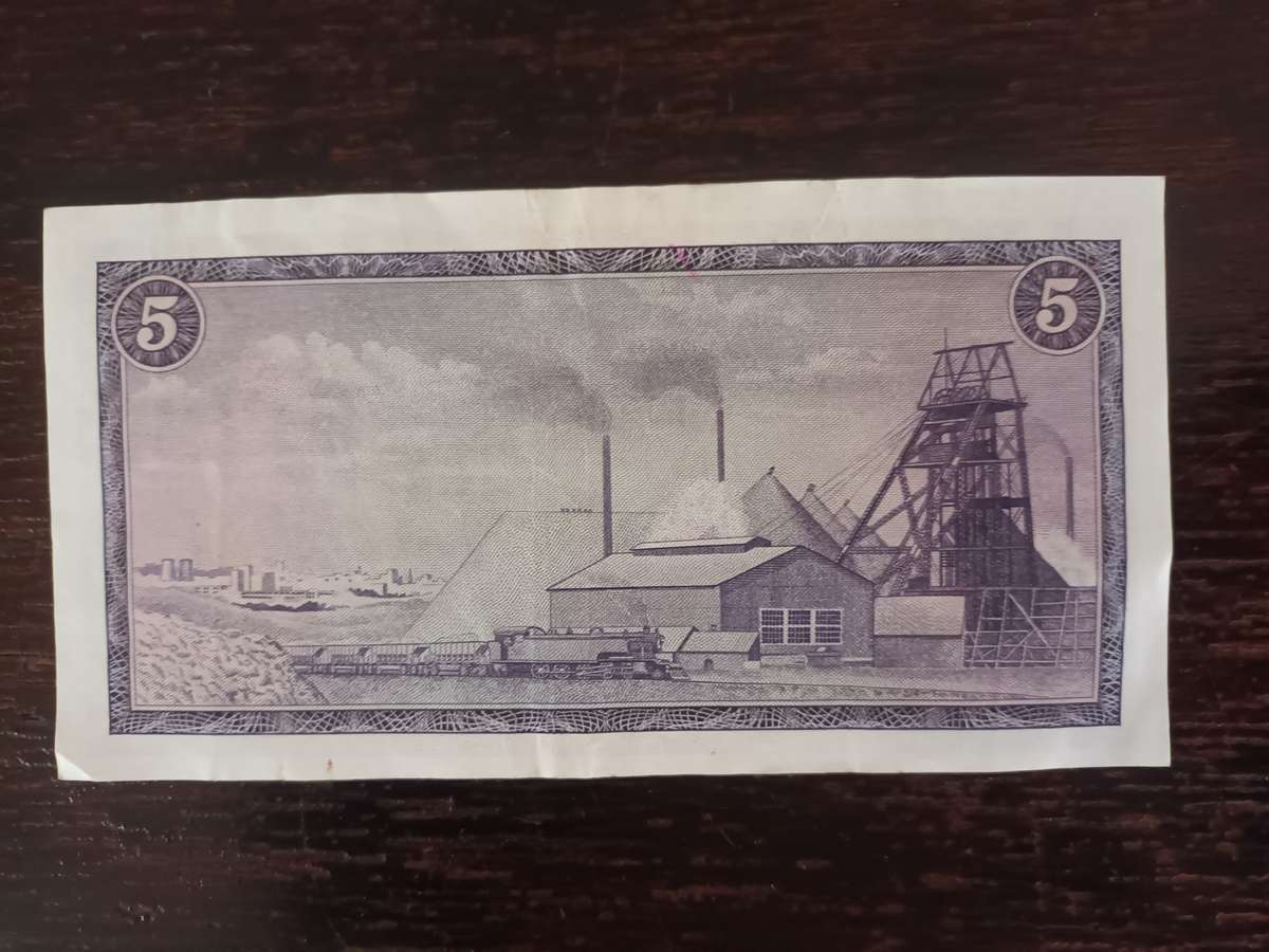 Old South African R5 Banknote TW de Jongh