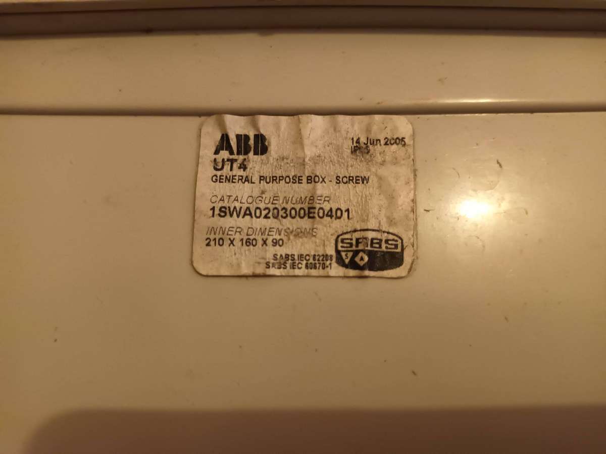 ABB UT4 General Purpose Box With 6 Position Control Knob And Sockets