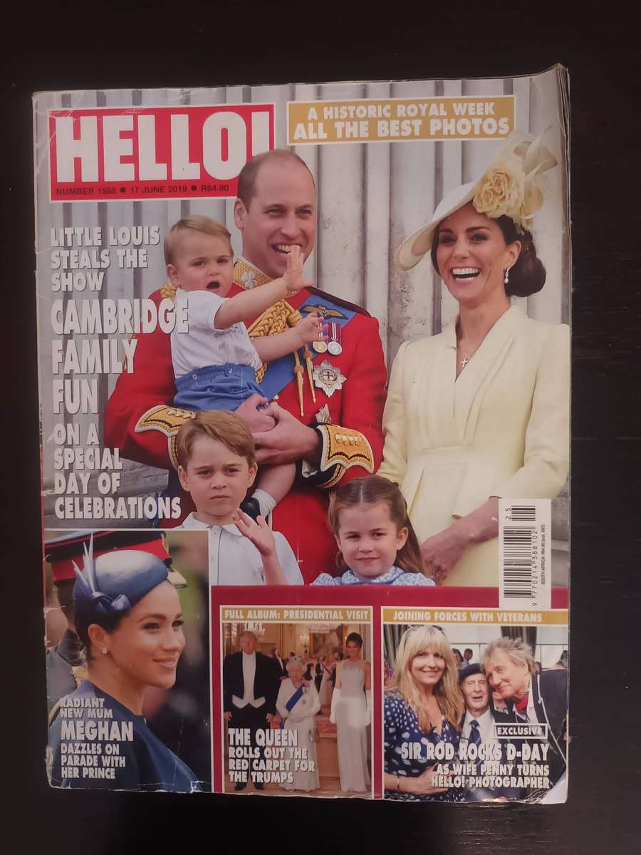 HELLO UK Magazine #1588 June 2019, A Historic Royal Week, Cambridge Family Fun