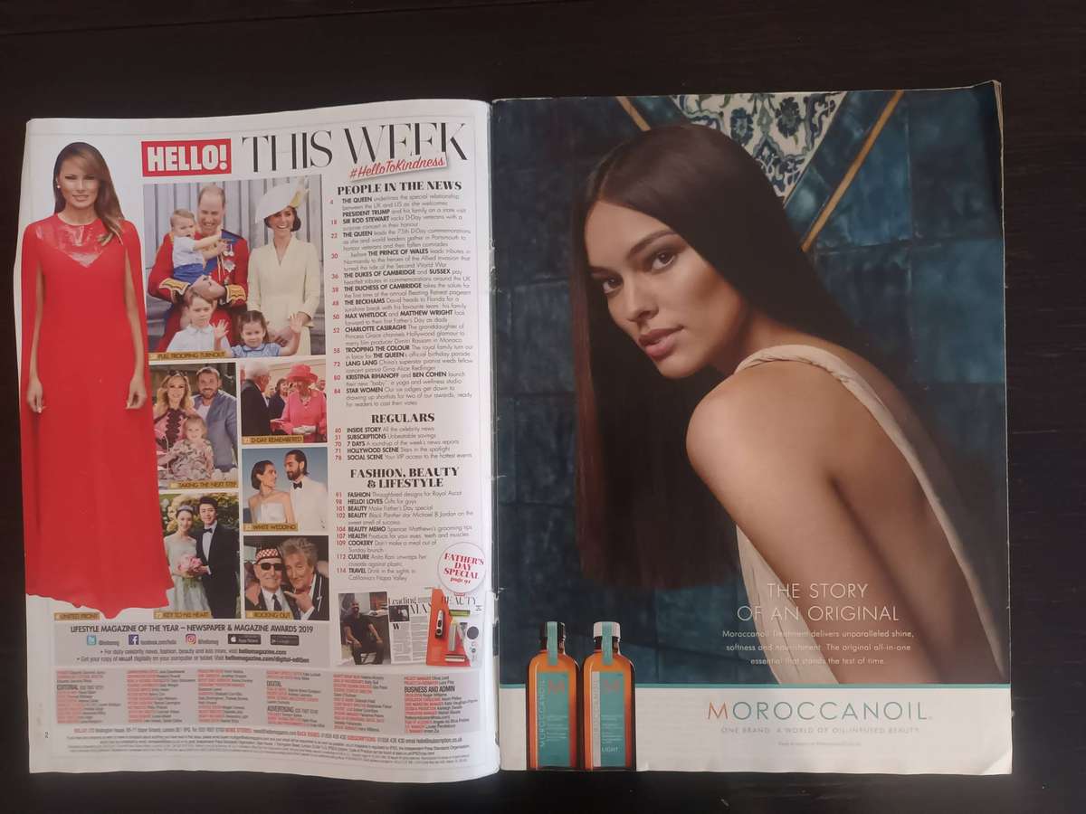 HELLO UK Magazine #1588 June 2019, A Historic Royal Week, Cambridge Family Fun