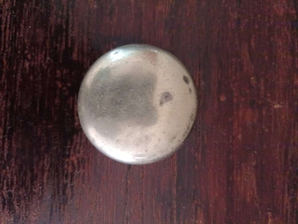 ANTIQUE ALPACCA Rosary Holder Box Depicting Tomb Of Saint Therese Of Lisieux