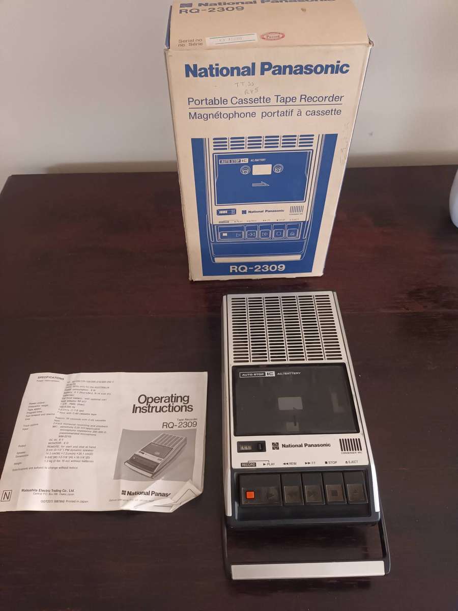 VINTAGE Panasonic RQ-2309 Portable Cassette Tape Player Recorder