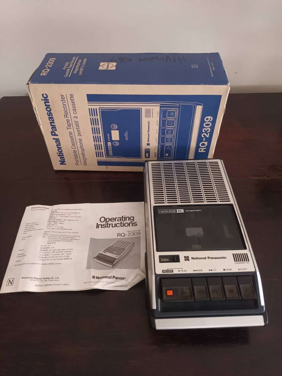 VINTAGE Panasonic RQ-2309 Portable Cassette Tape Player Recorder