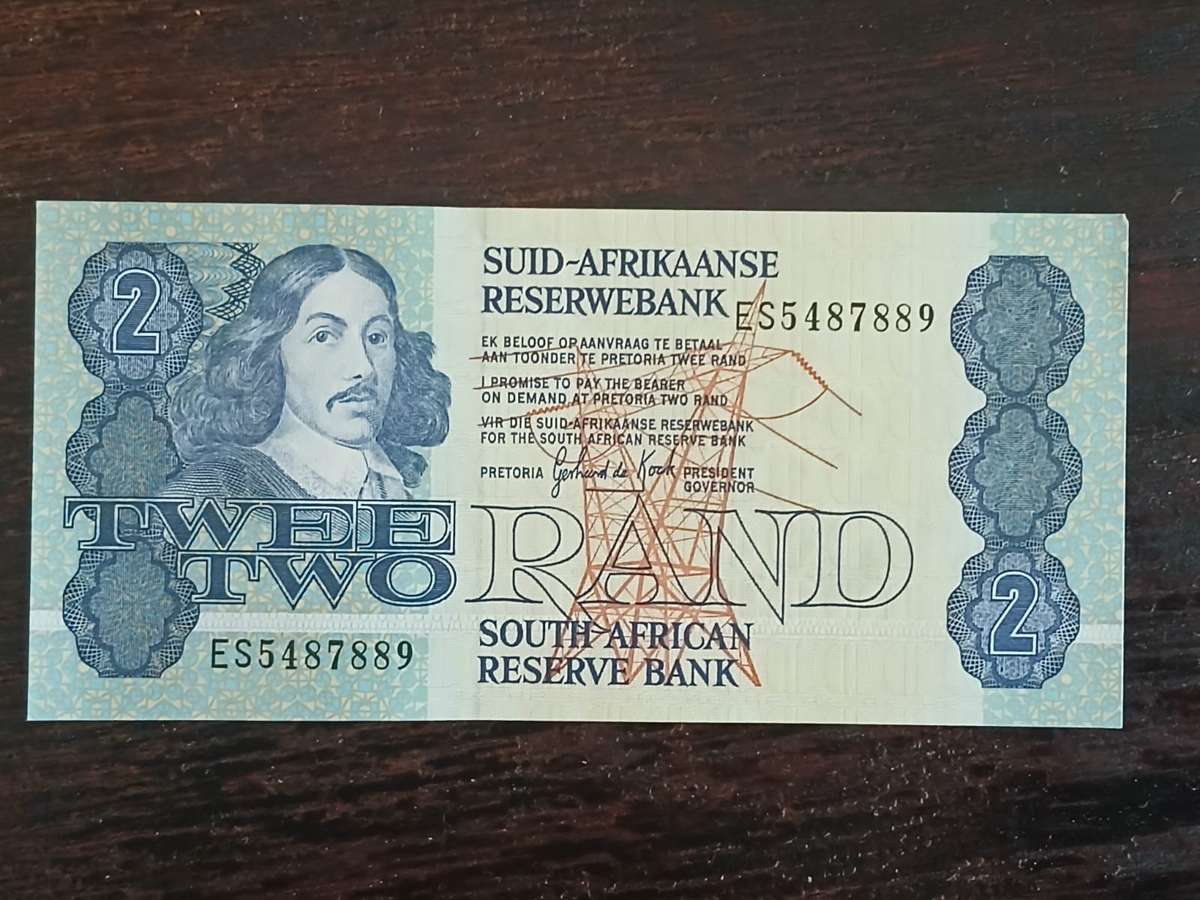 South Africa 2 Rand, 1978-1980 Gerhard Petrus Christiaan de Kock