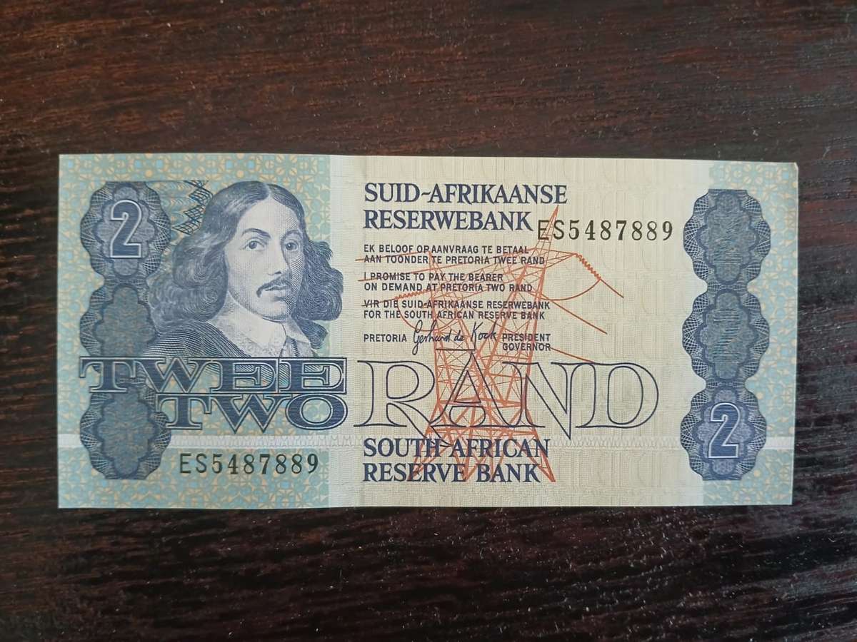 South Africa 2 Rand, 1978-1980 Gerhard Petrus Christiaan de Kock