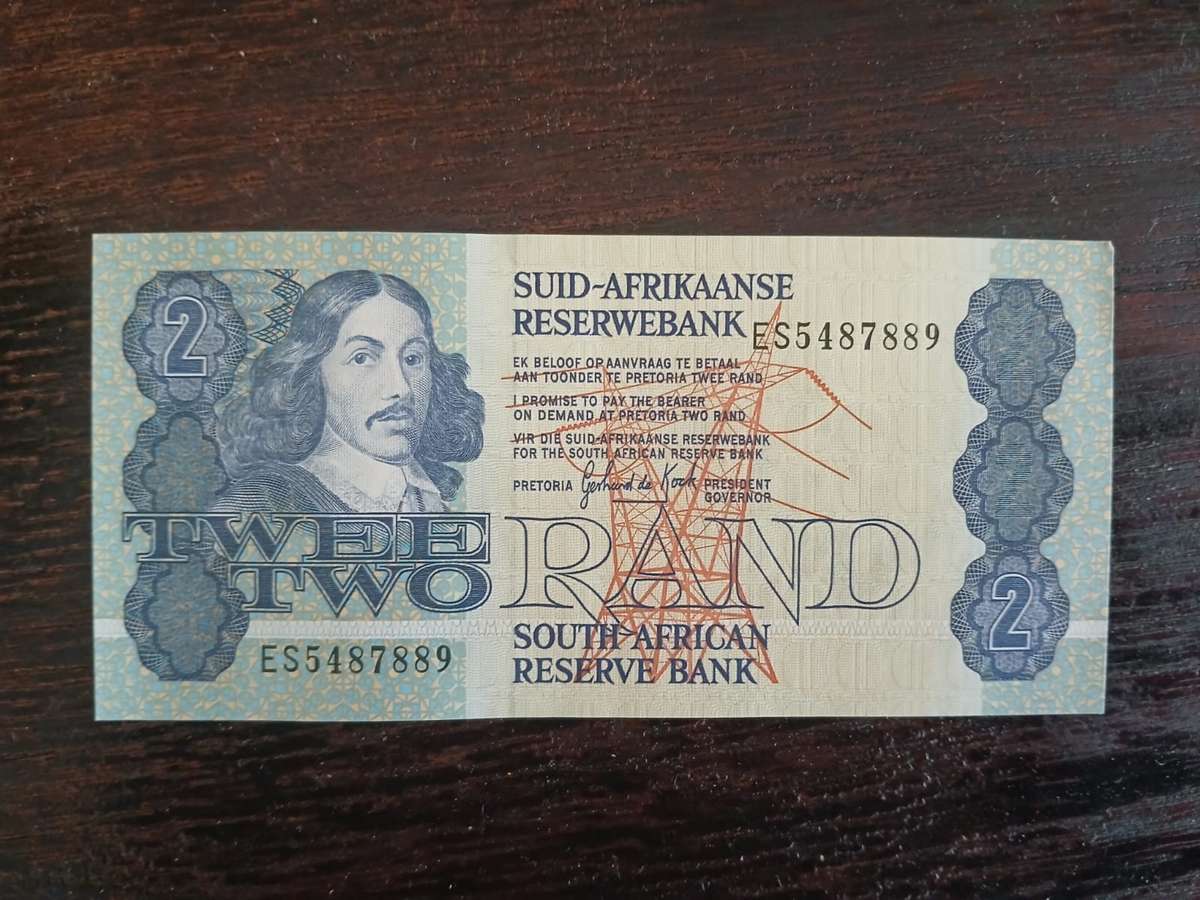 South Africa 2 Rand, 1978-1980 Gerhard Petrus Christiaan de Kock
