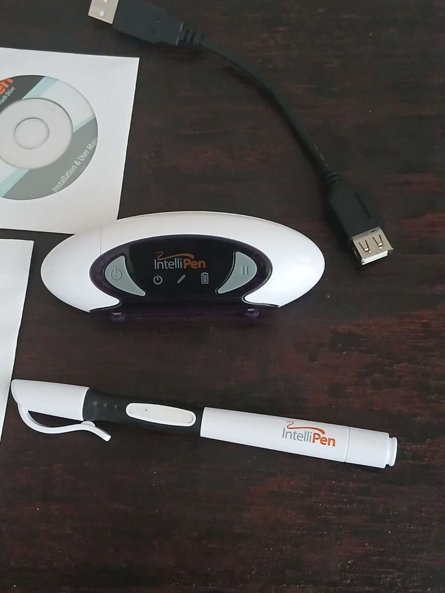 USB DIGITAL NOTE TAKER PEN SKETCH 1GB DRIVE INTELLIPEN DP-UFD-2 RECHARGEABLE