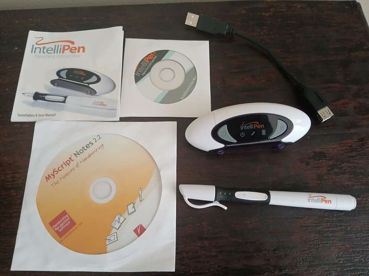 USB DIGITAL NOTE TAKER PEN SKETCH 1GB DRIVE INTELLIPEN DP-UFD-2 RECHARGEABLE