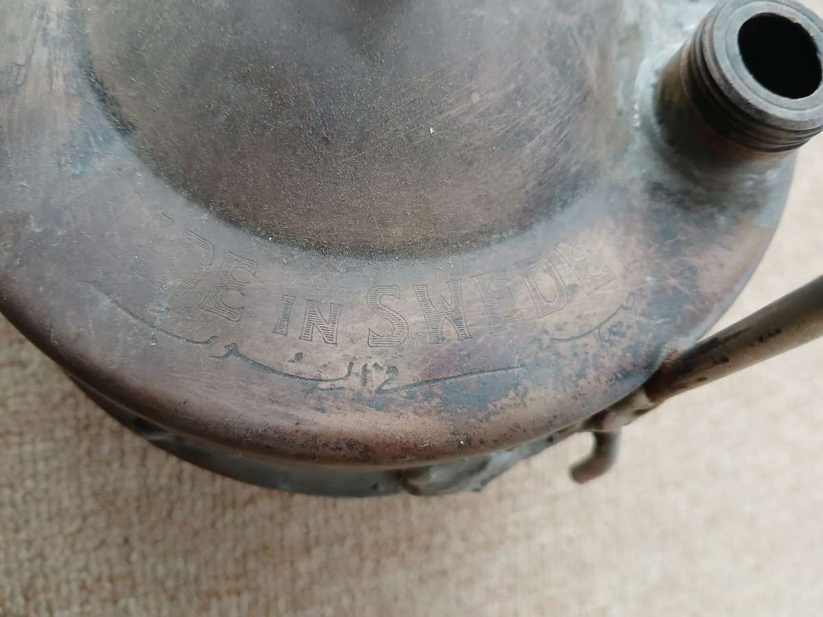 RARE VINTAGE RADIUS PRIMUS NO. 5.S:or. BRASS KEROSENE CAMP STOVE, SWEDEN