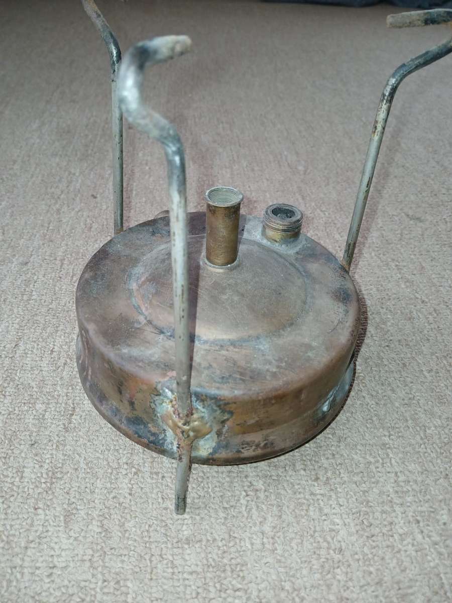 RARE VINTAGE RADIUS PRIMUS NO. 5.S:or. BRASS KEROSENE CAMP STOVE, SWEDEN
