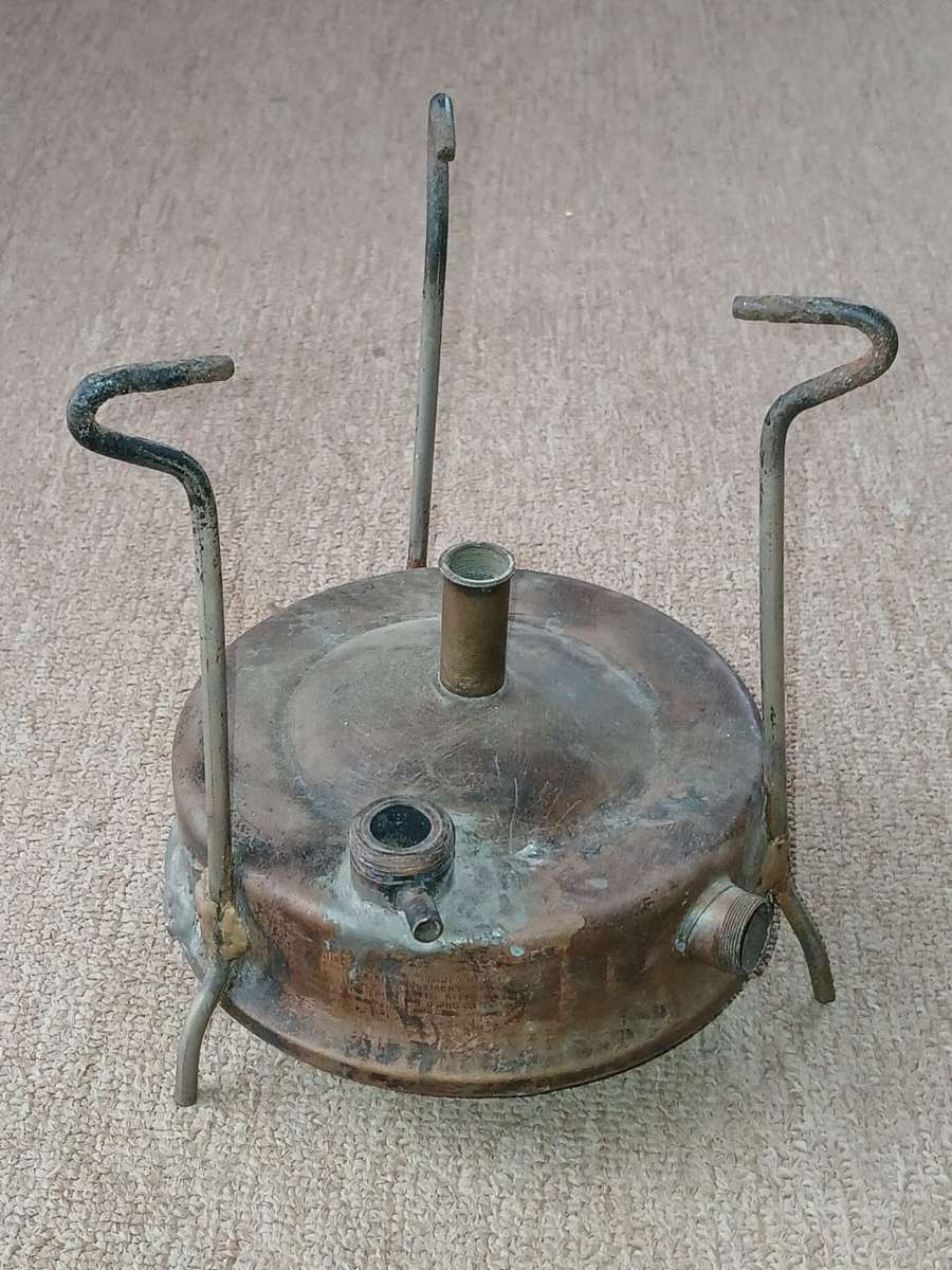 RARE VINTAGE RADIUS PRIMUS NO. 5.S:or. BRASS KEROSENE CAMP STOVE, SWEDEN