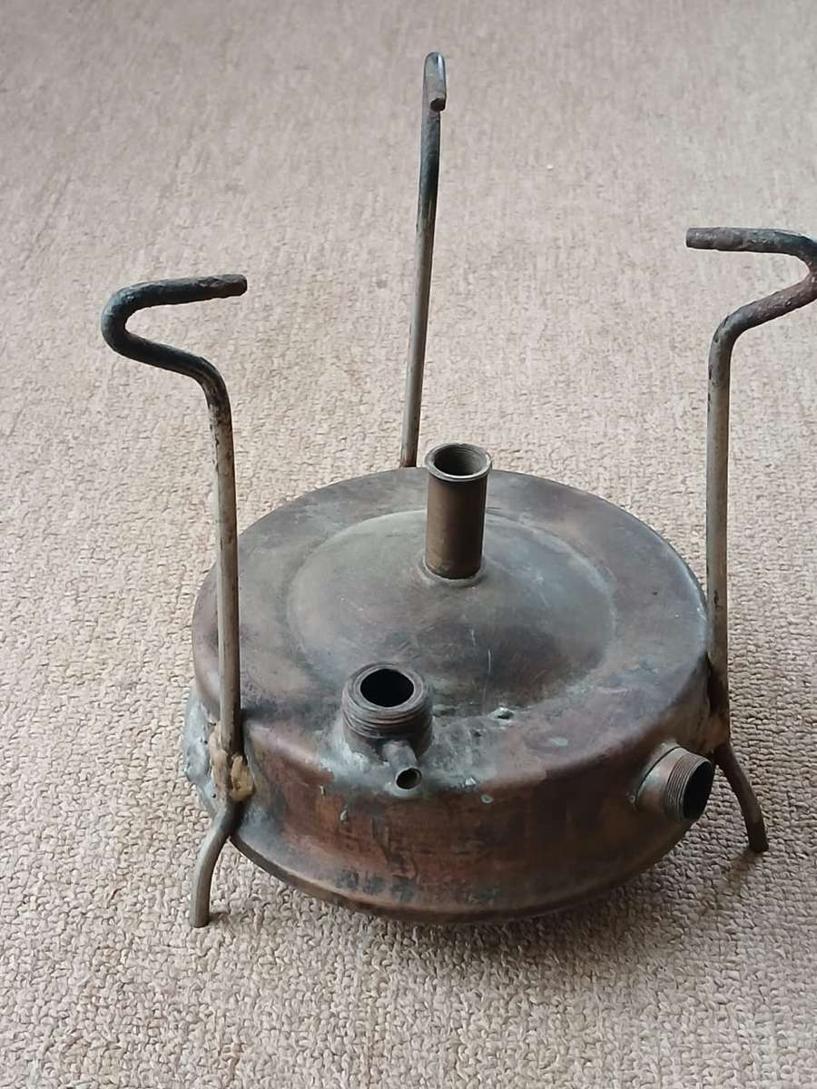RARE VINTAGE RADIUS PRIMUS NO. 5.S:or. BRASS KEROSENE CAMP STOVE, SWEDEN