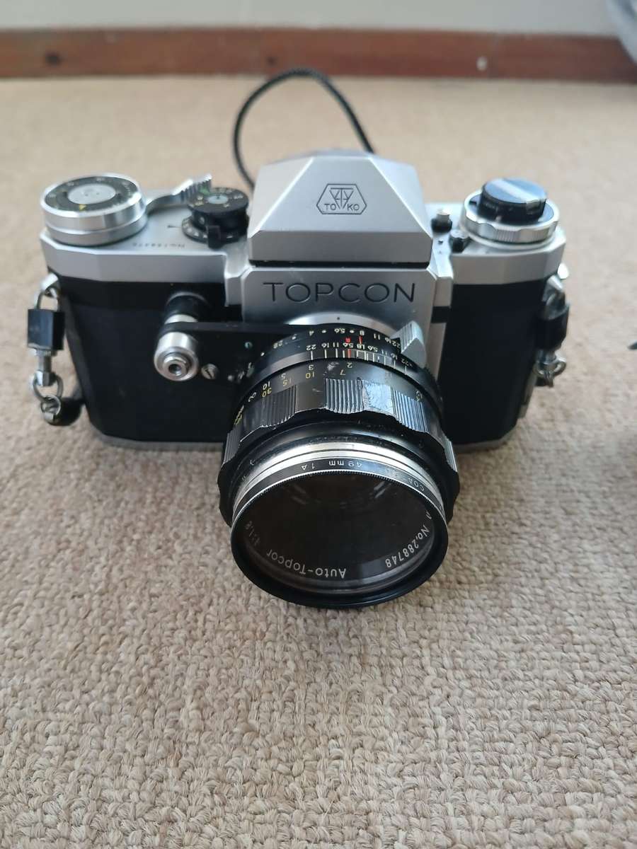Topcon R Camera With 58mm f1.8, First Topcon SLR