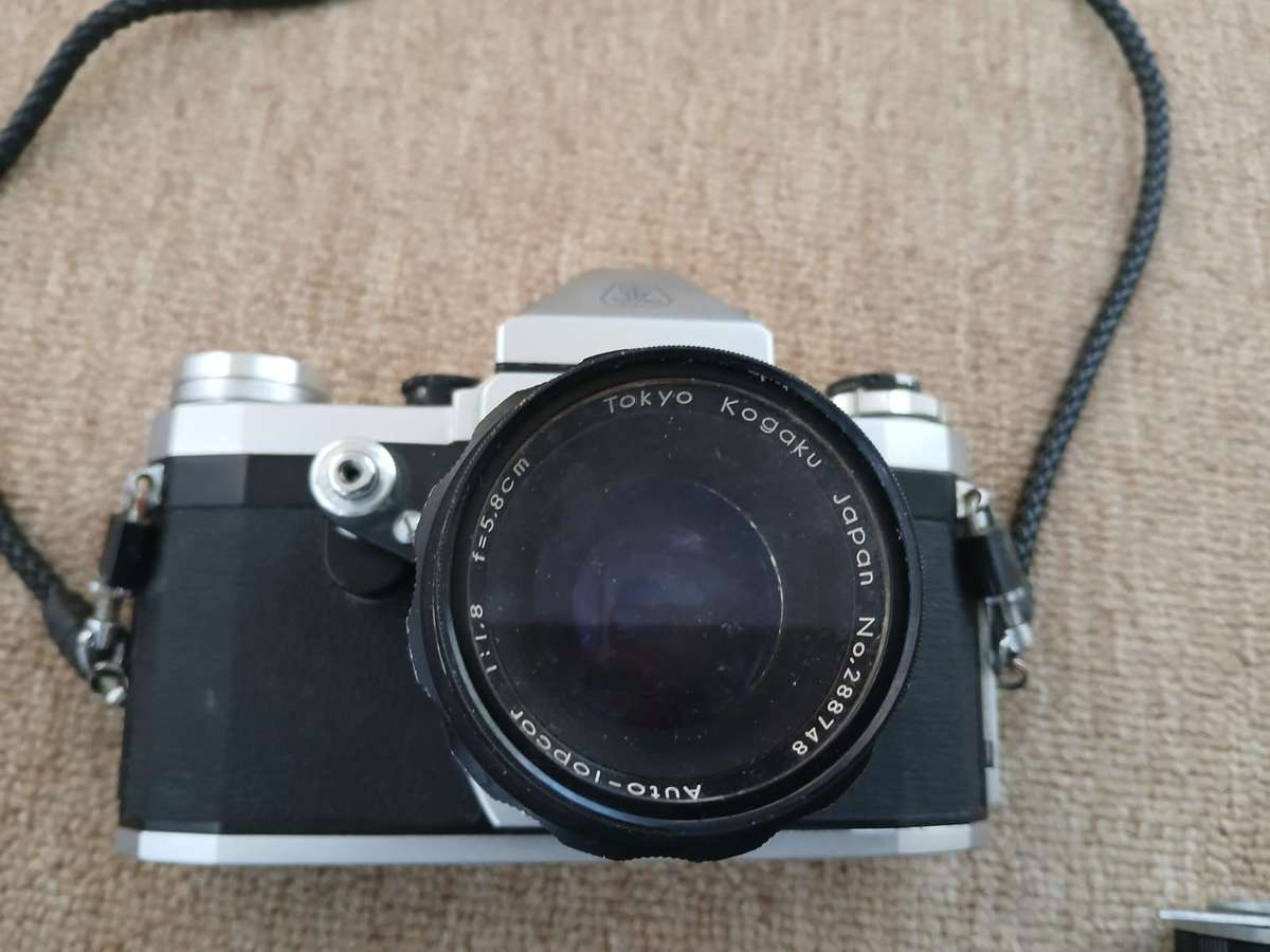 Topcon R Camera With 58mm f1.8, First Topcon SLR