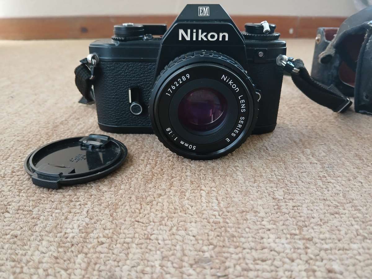 Nikon EM SLR 35mm Film Camera With 50mm Zoom Lens
