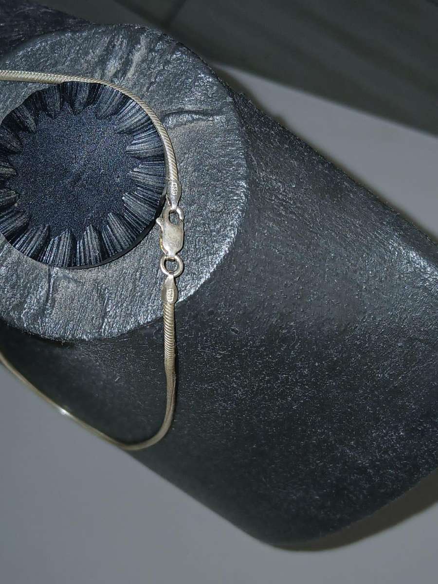 SOLID 925 Sterling Silver Italian Round Snake Chain Necklace Made In Italy