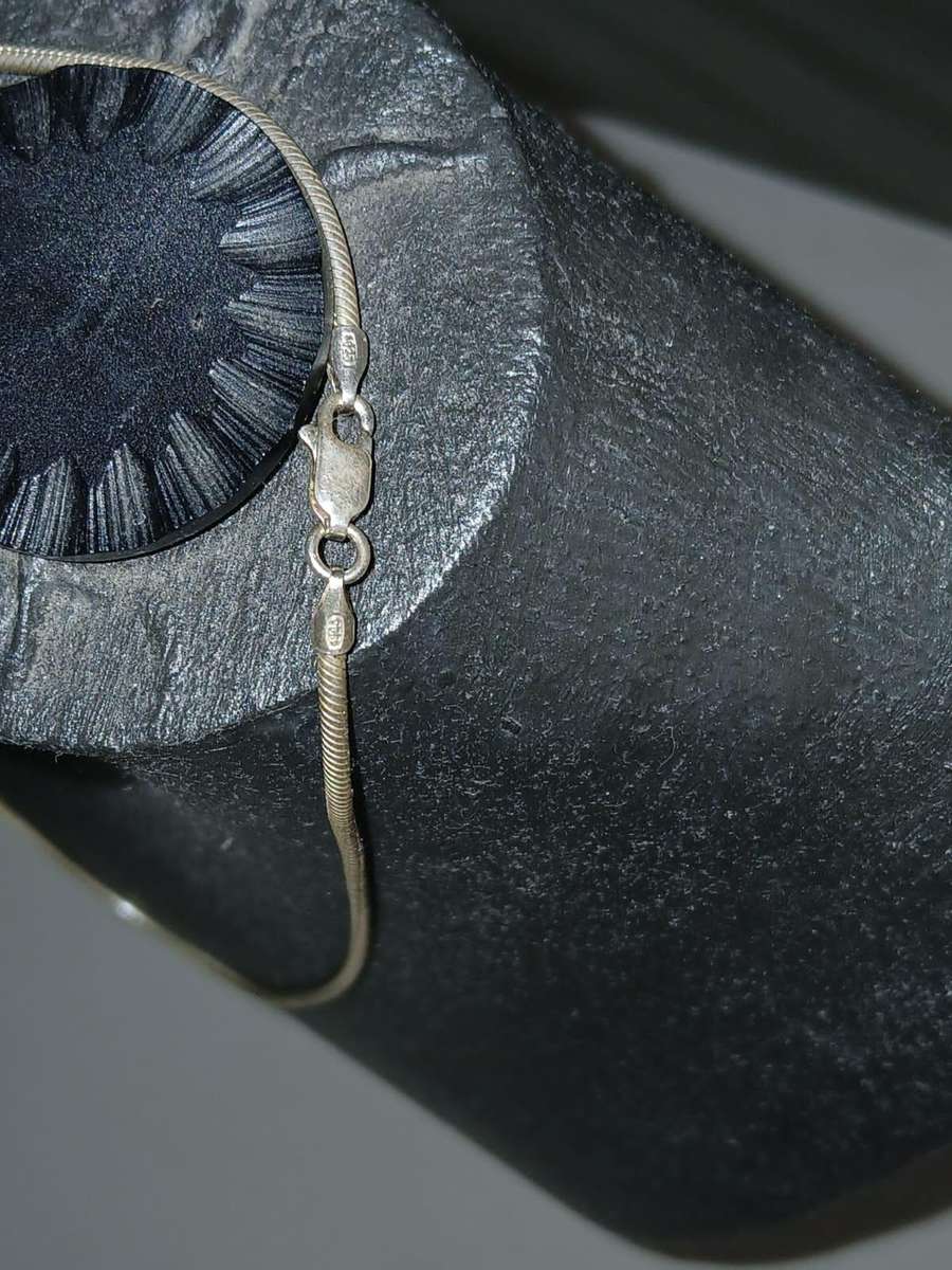 SOLID 925 Sterling Silver Italian Round Snake Chain Necklace Made In Italy