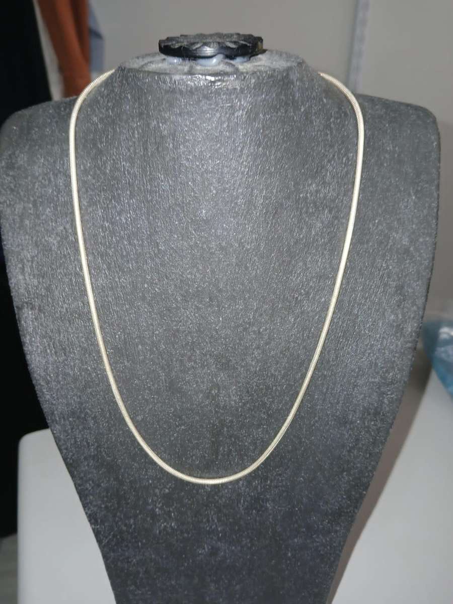 SOLID 925 Sterling Silver Italian Round Snake Chain Necklace Made In Italy