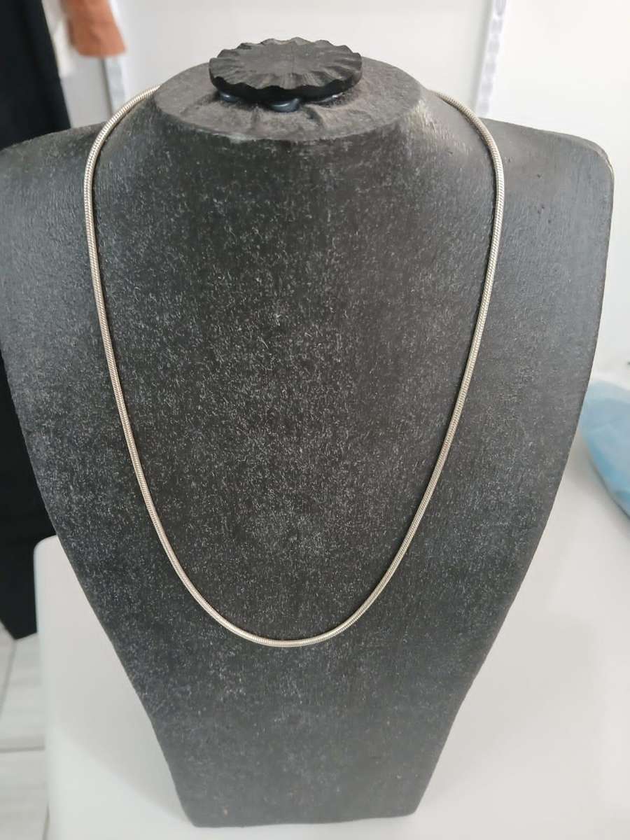 SOLID 925 Sterling Silver Italian Round Snake Chain Necklace Made In Italy