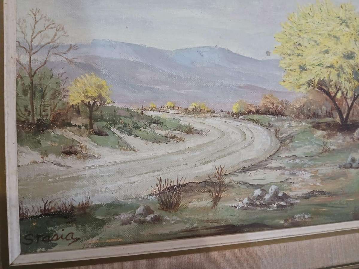 Beautiful Oil Painting Signed Stasia