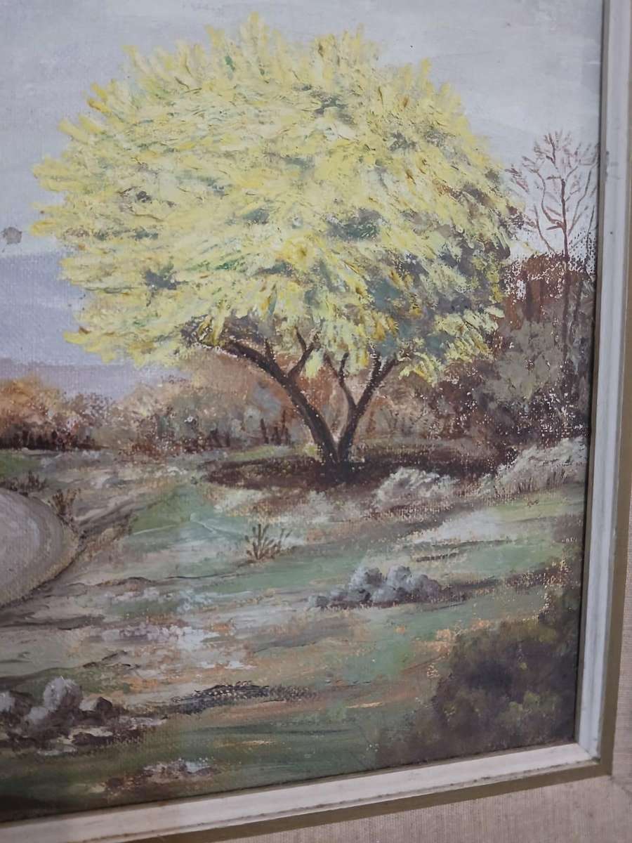 Beautiful Oil Painting Signed Stasia