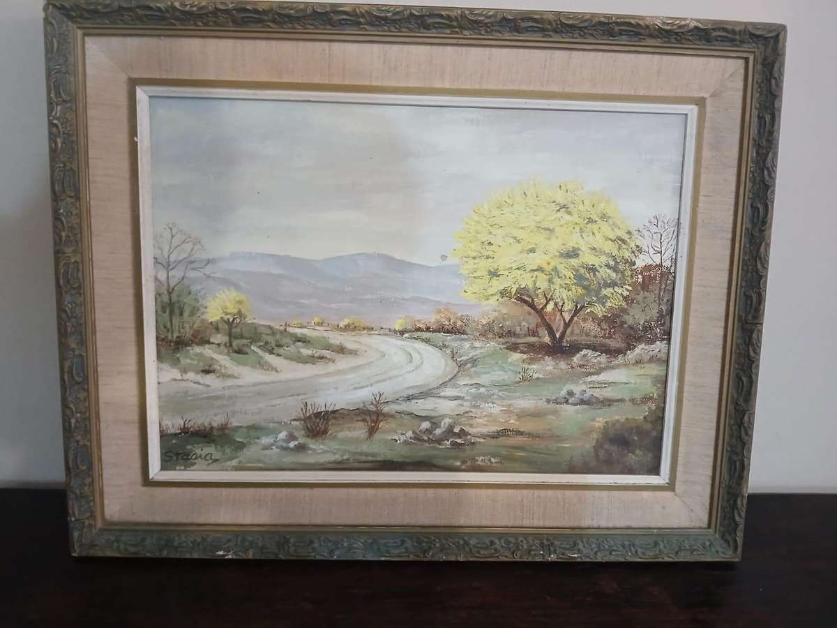 Beautiful Oil Painting Signed Stasia