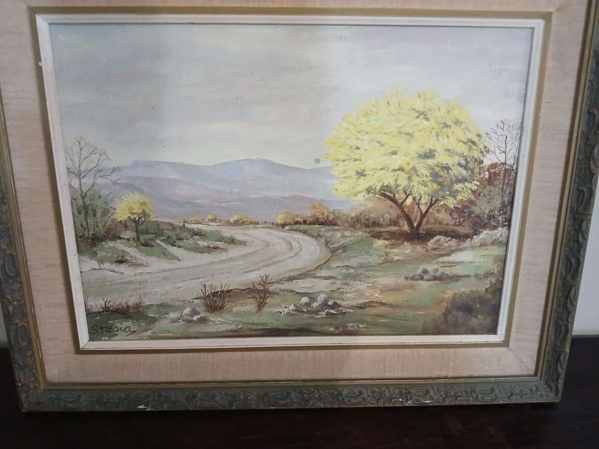 Beautiful Oil Painting Signed Stasia