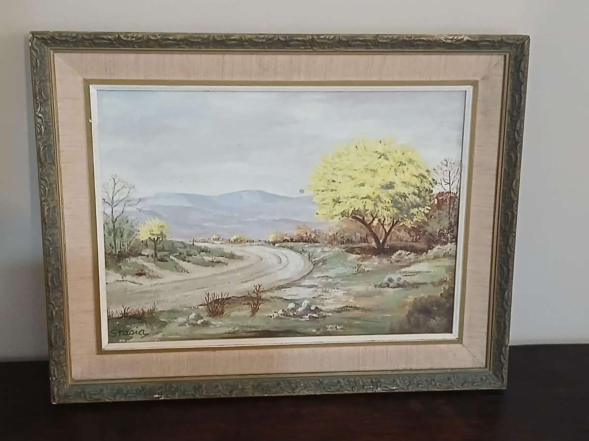 Beautiful Oil Painting Signed Stasia