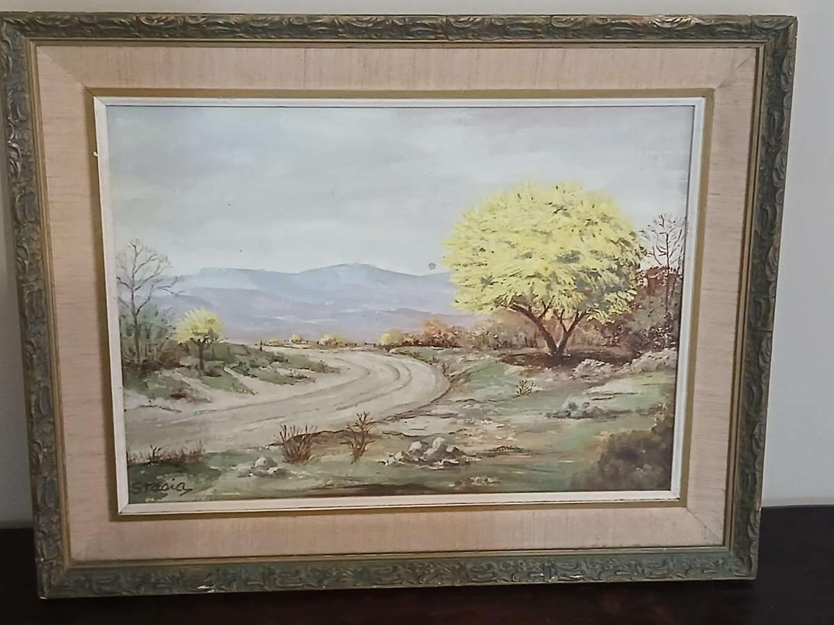 Beautiful Oil Painting Signed Stasia