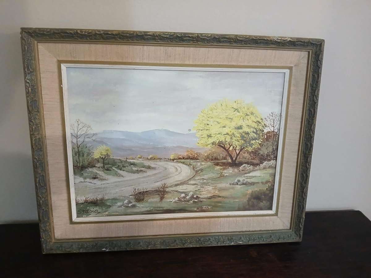Beautiful Oil Painting Signed Stasia