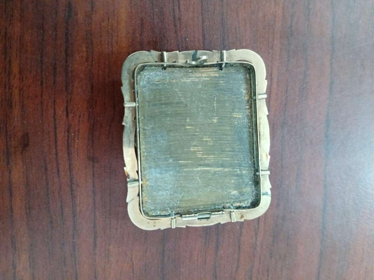 ANTIQUE Micro Mosaic Brooch Depicting St. Peter's Square in Vatican City, Rome, Italy 19th Century