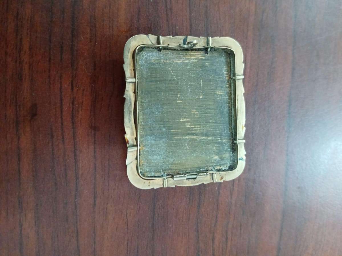 ANTIQUE Micro Mosaic Brooch Depicting St. Peter's Square in Vatican City, Rome, Italy 19th Century