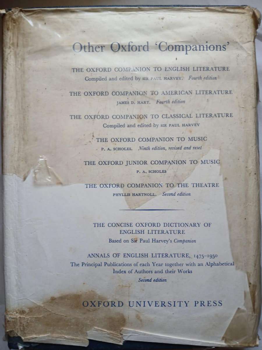 The Oxford Dictionary of Quotations (Hard Cover) Published by Oxford University Press, London, 1966