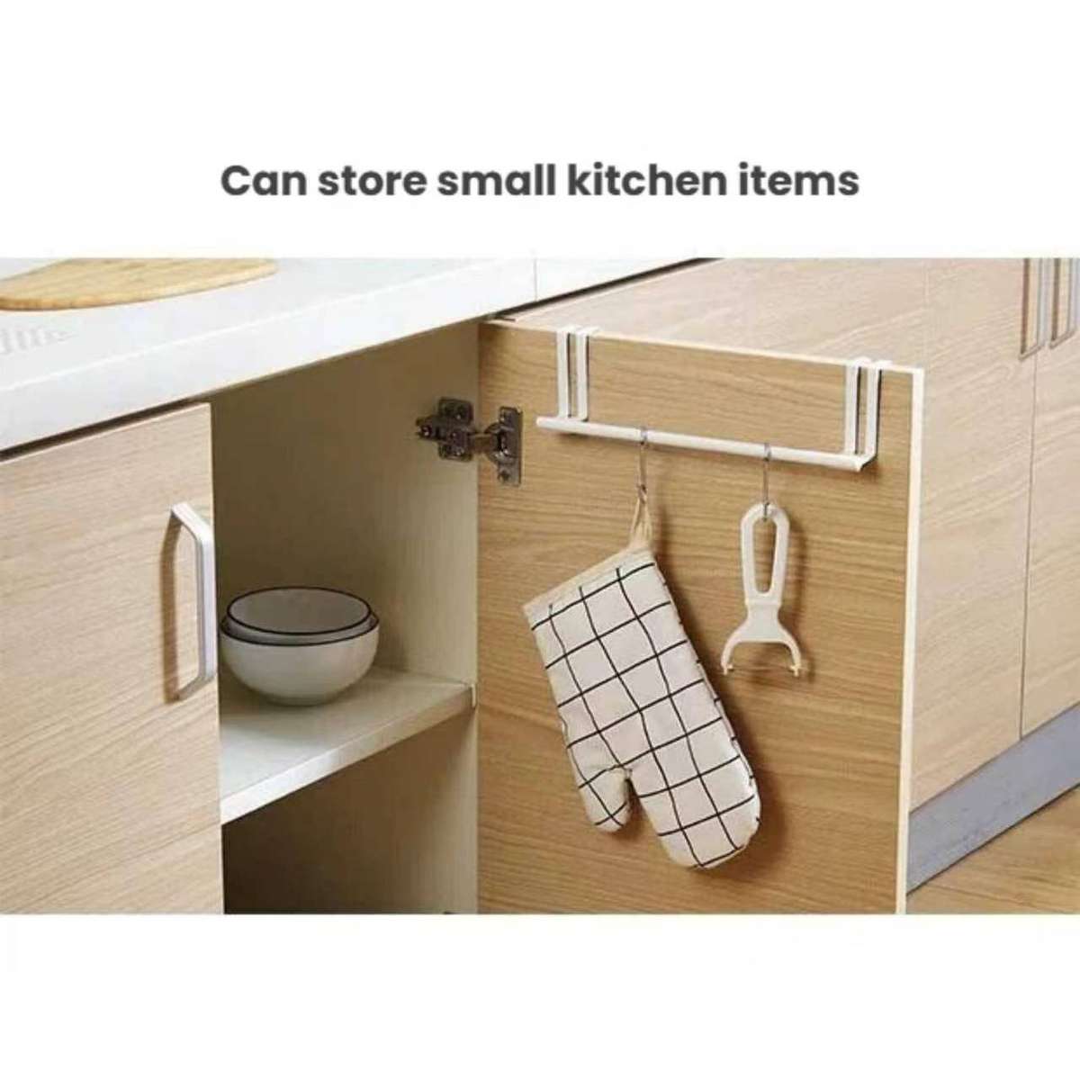 Generic Kitchen Towel Rack Cabinet Door,  Towel Bar Modern Metal Kitchen Storage Over