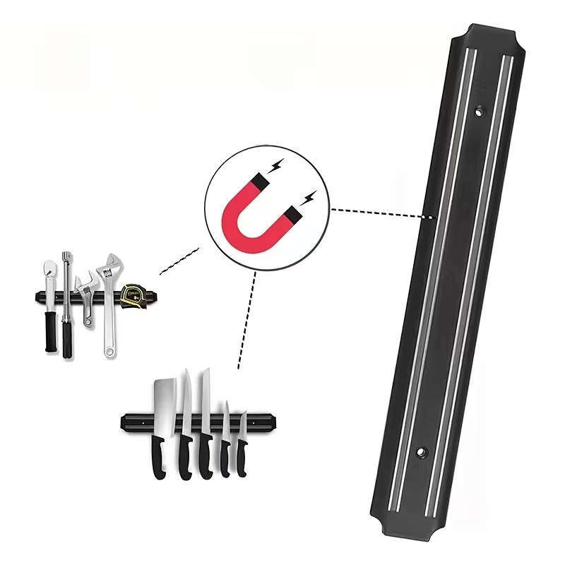 Magnetic Storage Rack for Wall-Mounted Installation