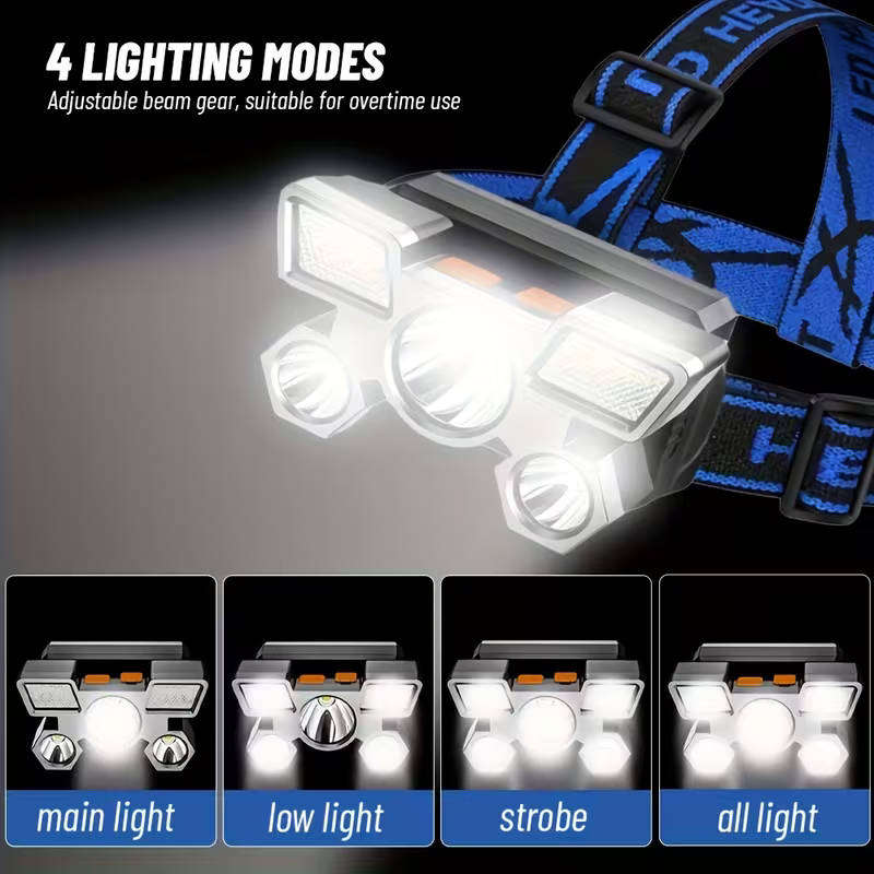 5LED Rechargeable Headlamp