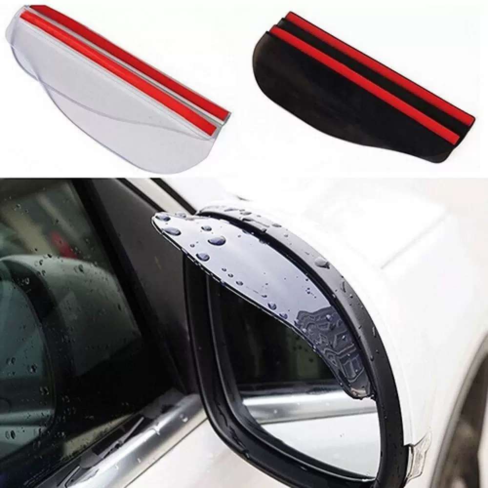 2Pcs Car Side Rear View Mirror Rain Eyebrow Visor Rain Shiel