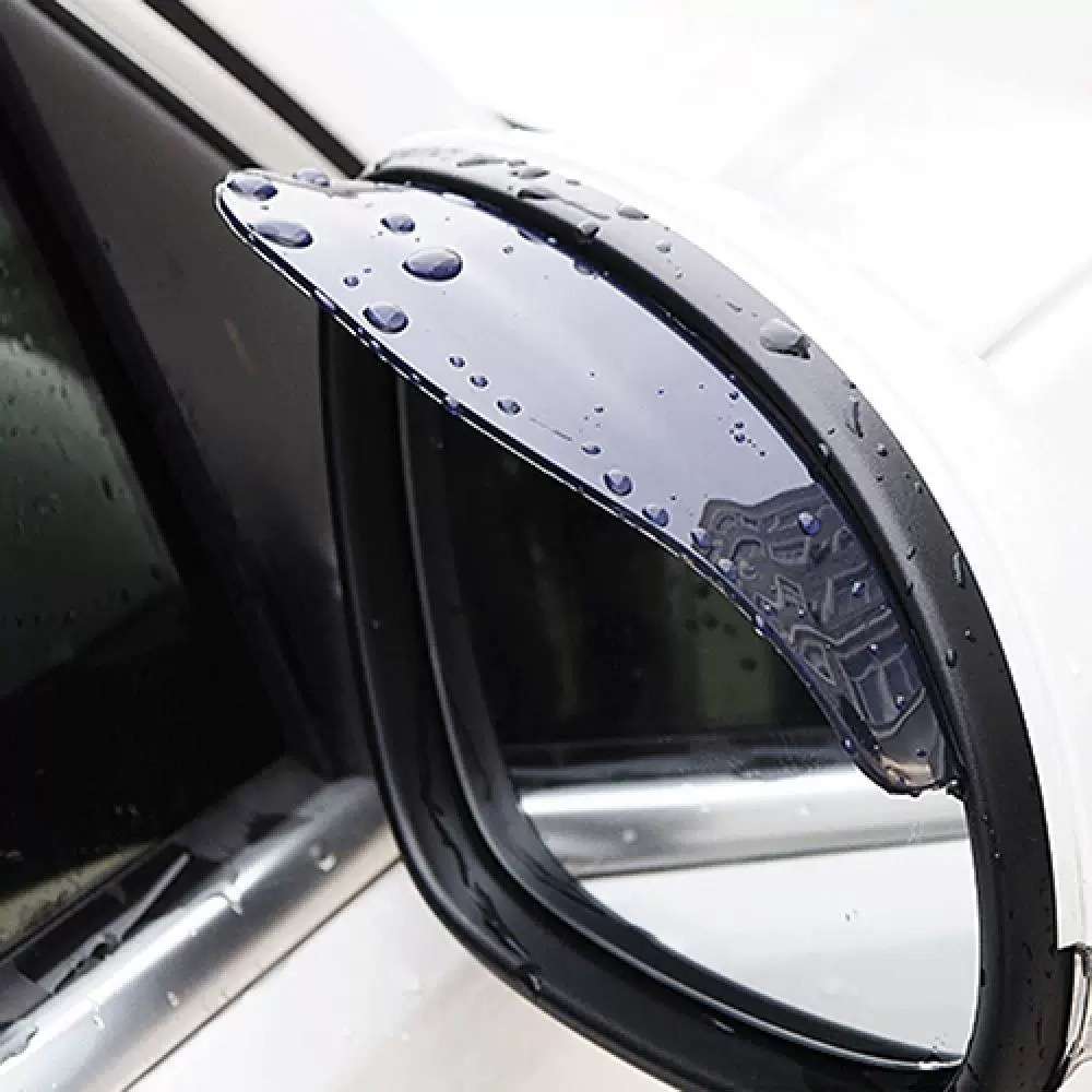 2Pcs Car Side Rear View Mirror Rain Eyebrow Visor Rain Shiel
