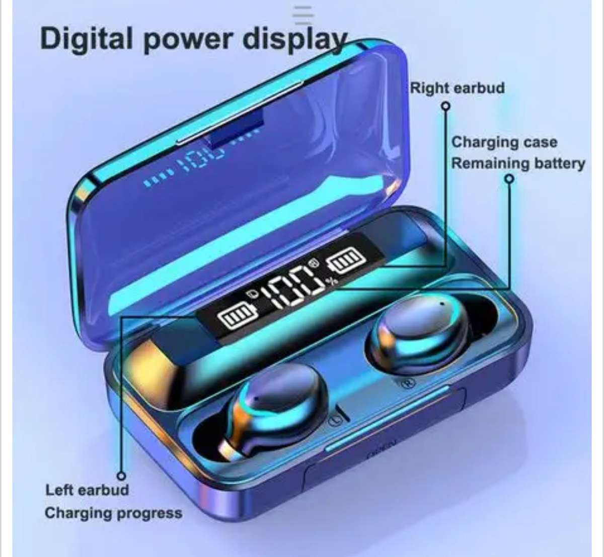 M10 Andriod & IOS TWS Wireless Headset with built-in PowerBank