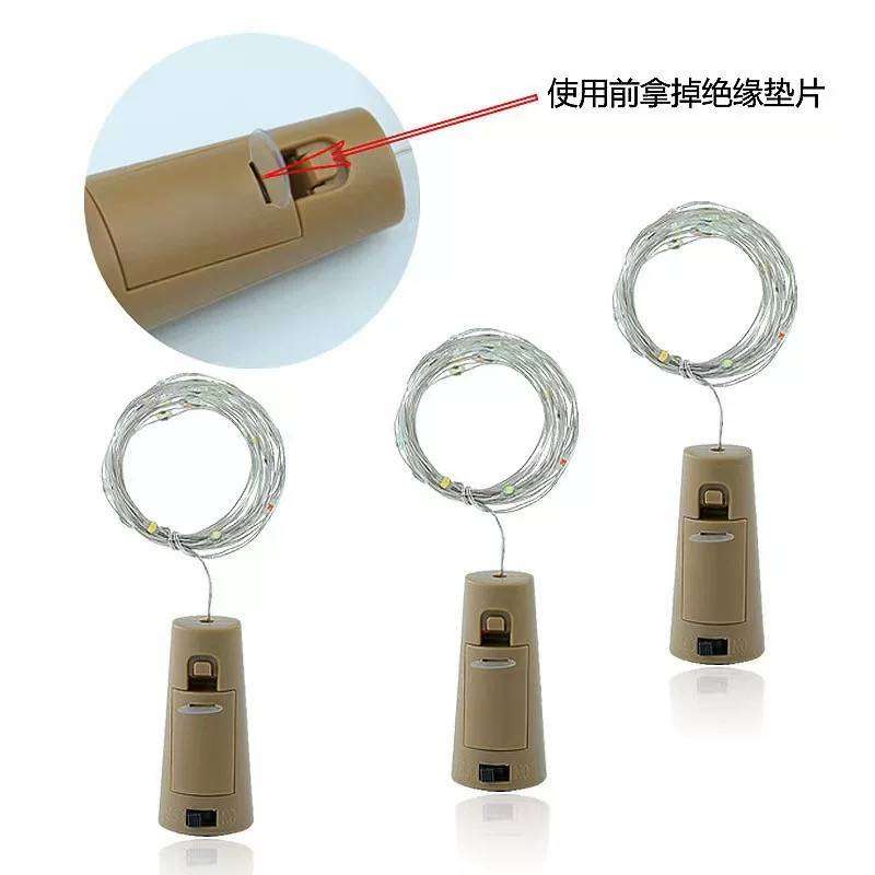 Wine bottle light with cork/ for Christmas / party/ Home Decor